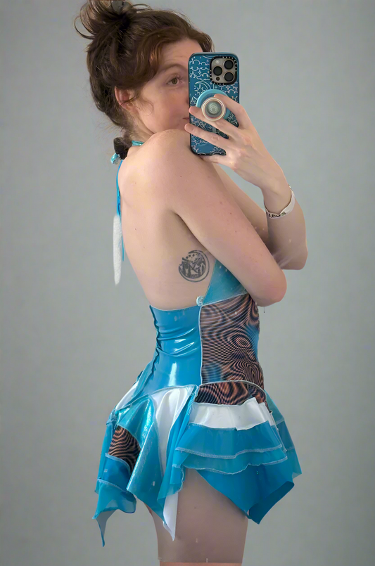 RTS Choppy Riddim Aura Dress in Electric Blue (Size 8/10 | M)